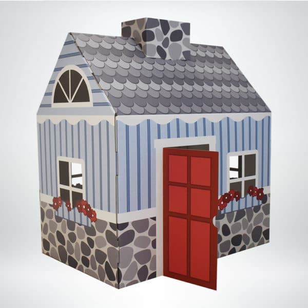 FunDeco Cottage Playhouse colored front view