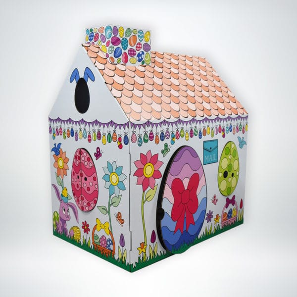 FunDeco Playhouse Easter Egg Cottage colored
